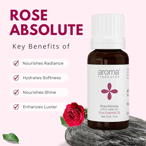 Image of Aroma Treasures 100% Pure Rose Absolute Essential Oil - 5ml