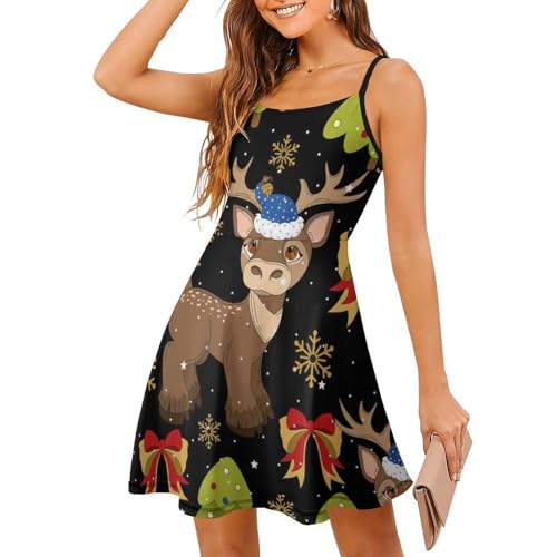 Robe d'été à bretelles robe de plage sans manches et jupe courte legere