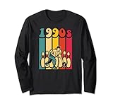 1990er Jahre Bowling Retro Vintage Back To The 90s Mottoparty Langarmshirt