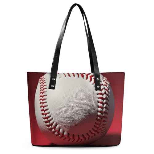 Sac à main exquis en cuir motif litchi style baseball haut de gamme pour femme