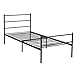 Metal Bed Frame Twin Size, GreenForest Two Headboards 6 Legs Mattress Foundation Black Platform Bed Frame Box Spring Replacement for Boys Kids Adult Bedroom