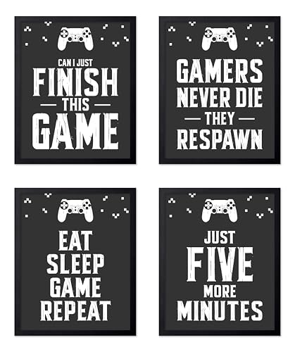 Poster Master 4-Piece Video Game Print - Gaming Poster -