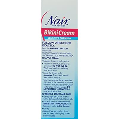 Nair Hair Remover Bikini Cream Sensitive 1.7 Ounce (50ml) (2 Pack)