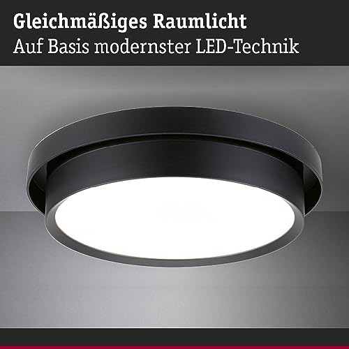 Paulmann Malik Plafoniera Led, 3-Step-Dim Nero - 4