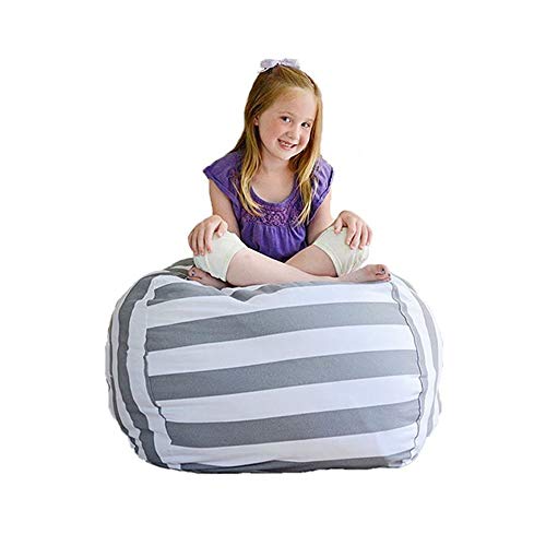 Bean Bag 61cm Large Stuffed Animal Clothes Quilts Storage Kids Bean Bag...