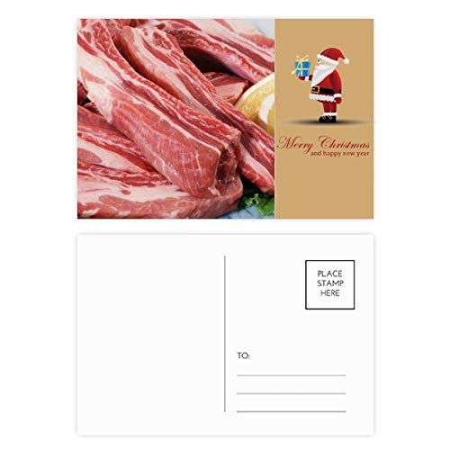 Cartes postales viande crue Père Noël lot de 20 pour rompre la monotonie des cartes de vœux