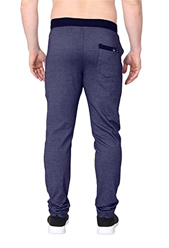Image of Big Button Men's Cotton Slim Fit Trackpant with Front Button Open