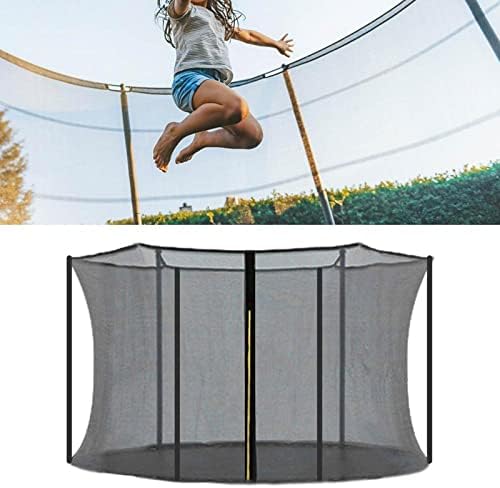 Outdoor Fitness Trampolines Safety Net with Zippers - Durable Enclosure Netting for Maximum Protection, Replacement Trampoline Safety Net for Kids and Adults