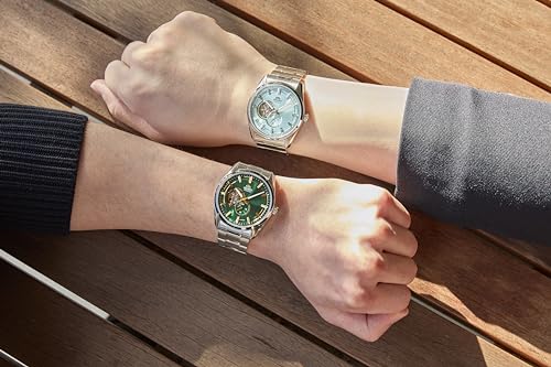 【美品】ORIENT オリエント 腕時計 トノー 自動巻 オープンハート 裏スケ Orient RN-AR0009L Men's Automatic Watch, Contemporary Semi