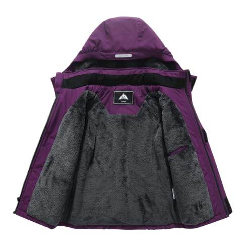 Image of Kid's Ski Jacket Winter Coat Boy's and Girl's Snowboarding Jackets | Kids Ski Jacket | Windproof, Waterproof, Insulated | Removable Hood, Zipper Pockets | Snowboarding Coat for Boys and Girls