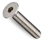 Hex Screw - Allen Screw - Flat Head Socket Screw - Stainless Steel (316) - M12-1.75 x 80mm (Quantity: 50), Drive: Hex Socket, Head: Flat Head