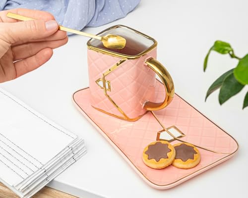 Ensemble céramique Deluxe rose vaisselle robuste et facile à nettoyer - 4
