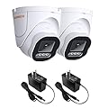 TIGERSECU 5MP Wide Angle Dome Security Camera Bundle 2-Pack