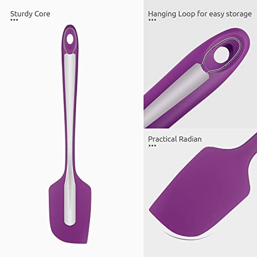 Image of U-Taste 14in Extra Large Silicone Spatula, 600F Heat Resistant, Purple