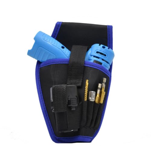 CHICAMPERA Bolsa de Cinturón Conveniente para Llevar y Colgar Cintura Trabajo para Herramientas de Electricista Bolsillos de Diferentes Tamaños, Material 210d Eva