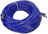 CableVantage 150ft 50m Blue 150' Ft Rj45 Cat5 Cat5e Ethernet Lan Network Internet Computer Patch Cable For PC, Mac, Laptop, PS3, PS4, XBox,XBox One Modem DSL Internet Network