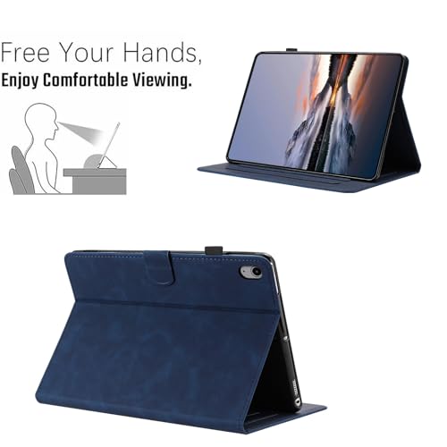 Étui pour Samsung Galaxy Tab S10 Lite en cuir fini violet motif raffiné - 3