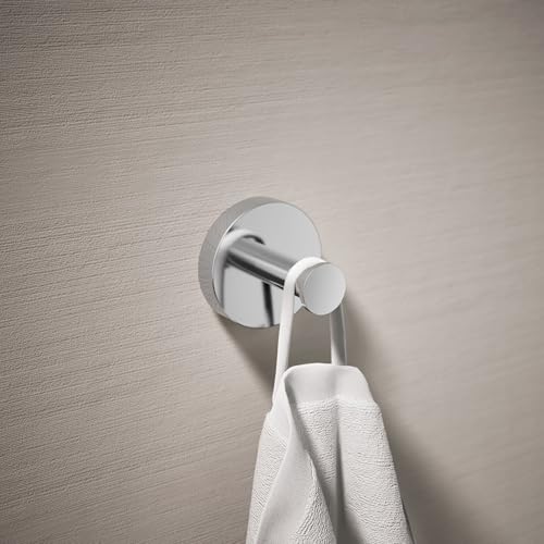Kohler K-27290-CP Elate Robe Hook, Minimalist Design, Premium Durable Metal, Corrosion Resistant, Polished Chrome by Kohler - Image 2