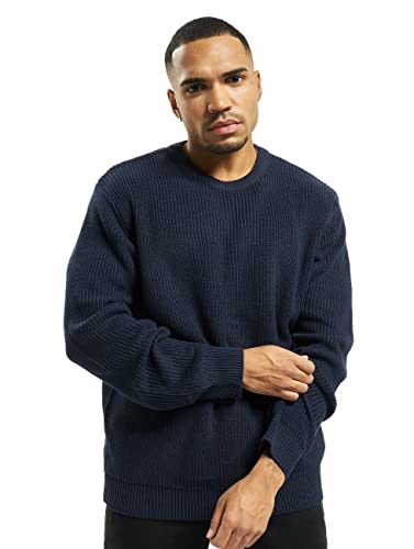 Urban Classics Cardigan Stitch Sweater Felpa, Blu