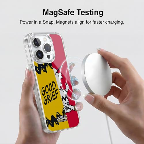 Coque iPhone 13 Pro antichoc militaire Peanuts Charlie Brown compatible MagSafe - 4