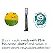 Philips Sonicare G3 Two-in-One - Genuine Replacement Electric Toothbrush Heads, Black, 2 Pack, HX9052/95