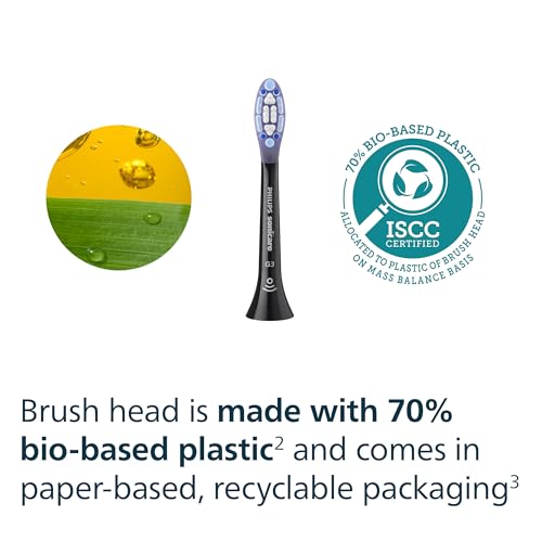 Philips Sonicare G3 Two-in-One Brush Heads, 4-Pack, 1 Year Supply, Black - image 9