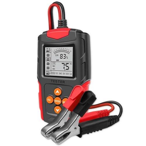 Qoltec 52484 Testeur de Batterie LCD 12V 24V pour ne plus jamais tomber en panne au démarrage