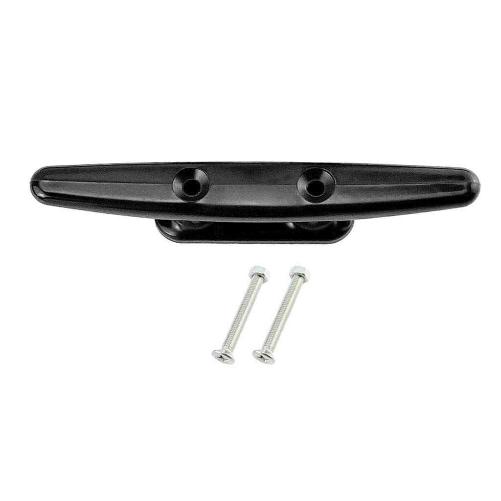 FVDPWYE Marine Boat Dock Cleat 8" Nylon Mooring Cleat Deck Cabin Marine Hardware Black