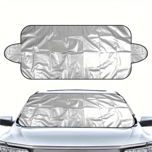 DZSJFGAIS Films Protection Antigel Auto Pare-Soleil Et Couverture De Neige Légers Toutes Saisons pour Voitures, Protecteur De Pare-Brise Pliable