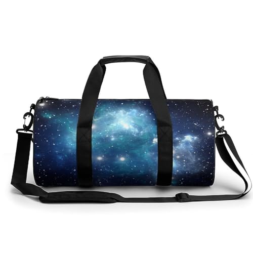Sac de sport gym étoile de l'espace bleue sac de voyage week-end 45cm