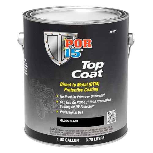 POR-15 Top Coat Paint Direct to Metal Paint Long-term Sheen and Color Retention 128 Fluid Ounces Chassis Black product thumbnail 6