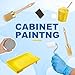 LemonRoad 20 Pieces Paint Brush and Roller Set, Cabinet Furniture Painting Supplies, Sponge, Tray Liner, Nitrile Gloves, Polish Sponge Block, Mixing Sticks and Cups, Tools to Finish All in One Paint