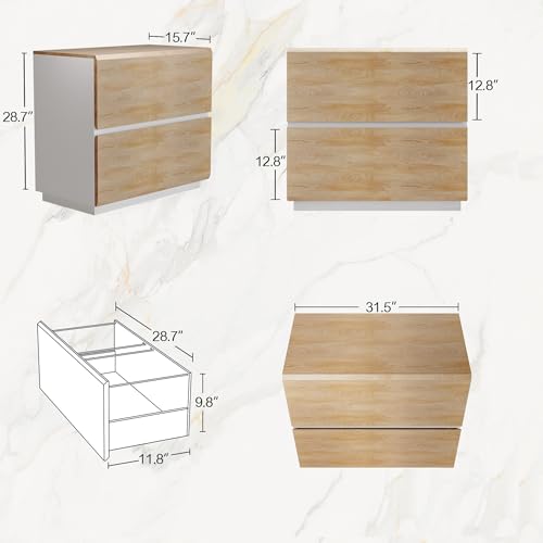 Image of ModernMate 2 Drawer Lateral File Cabinet for Home Office, 31.5W*28.7H