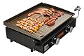 VEVOR Commercial Griddle, 22.4" Heavy Duty Manual Flat Top Griddle, Countertop Gas Grill with Non-Stick Cooking Plate, Countertop Gas Griddles, H-Shaped Burner Restaurant Portable Grill, 13,000 BTU
