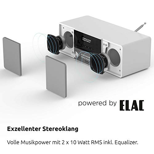 TechniSat DIGITRADIO 3 - Stereo DAB Radio Kompaktanlage (DAB+, UKW, CD-Player, Bluetooth, USB, Kopfhöreranschluss, AUX… - Image 5