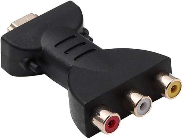 DierCosy Red White Yellow Connector, HDMI to 3 RCA Adapter Portable HDMI to AV Red White Yellow HDMI to AV Converter HD HDMI to AV Converter Video Audio Converter Adapter, Hdmi To 3rca Adapter