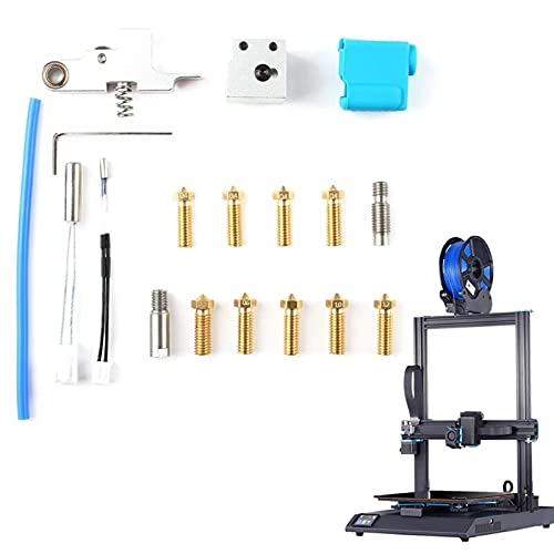 Lysee 3D Printer Parts & Accessories - Printer Nozzle Silicone Sleeve Throat Thermistor Tube Heating Block Kit for Sidewinder X1 3D Printer Accessories Parts - (Color: As Shown)