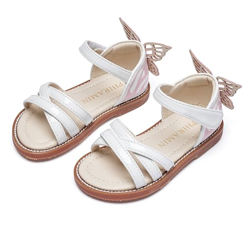 Image of PHIRAMIN Toddler Flower Girl Sandals - Girl Dress Shoes Toddler Little Kid Wedding Party
