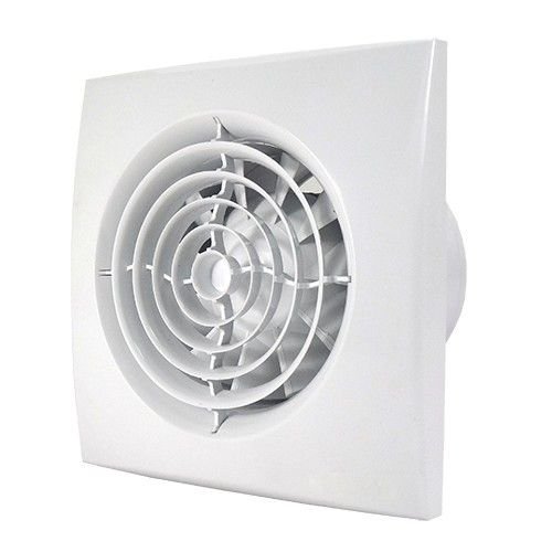 Preisvergleich Produktbild Extraleiser Badlüfter mit Kugellager und Rückschlagklappe / Dalap 100 NOMIA