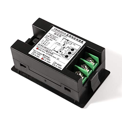 Digital Display Voltage And Ammeter 0.39" Led Voltage Current Display Dc 4.5-100V Multimeter Panel Ammeter 0-50A Amp Volt Meter Amperage Monitor Gauge With 50A/75Mv Shunt For Automotive Motor Battery #TOP3