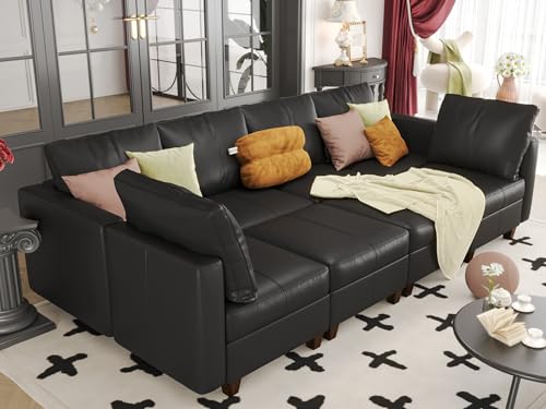 EASE MOOSE Modular Sectional Sofa Sleeper Couch with Storage