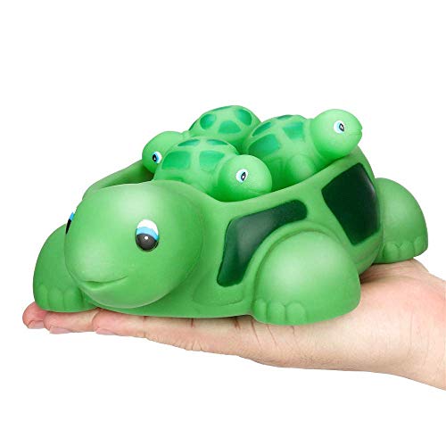 Ocean Animals Rubber Cute Family Bathtub Pals Floating Duck Shark Clownfish Turtle Bath Toys Value Pack (Set Of 4) #TOP1