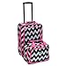 Rockland 2 Piece Expandable Luggage Set, Pink Chevron, One Size