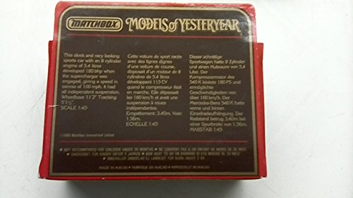 MATCHBOX Y20 Models of Yesteryear: 1:45; 1938 Mercedes Benz 540K- rot – Bild 7