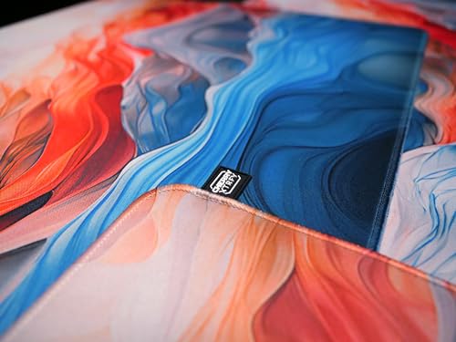 Cherry Xtrfy GP5, Mouse Pad Gaming In Tessuto M 320 X 270 X 3 Mm, Superficie Liscia Per Una Maggiore Precisione, Bordo Cucito, Antiscivolo, Lavabile In Lavatrice, Amnis Blue, M (320 X 270 X 3 Mm) - 6