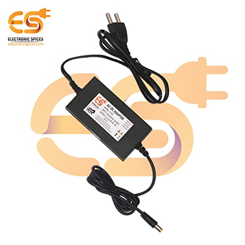 Image of Electronic Spices 12V 3A DC Power Supply Adapter with Male Plug pin Connector (5.5mm x 2.5mm) Pack of 1pcs