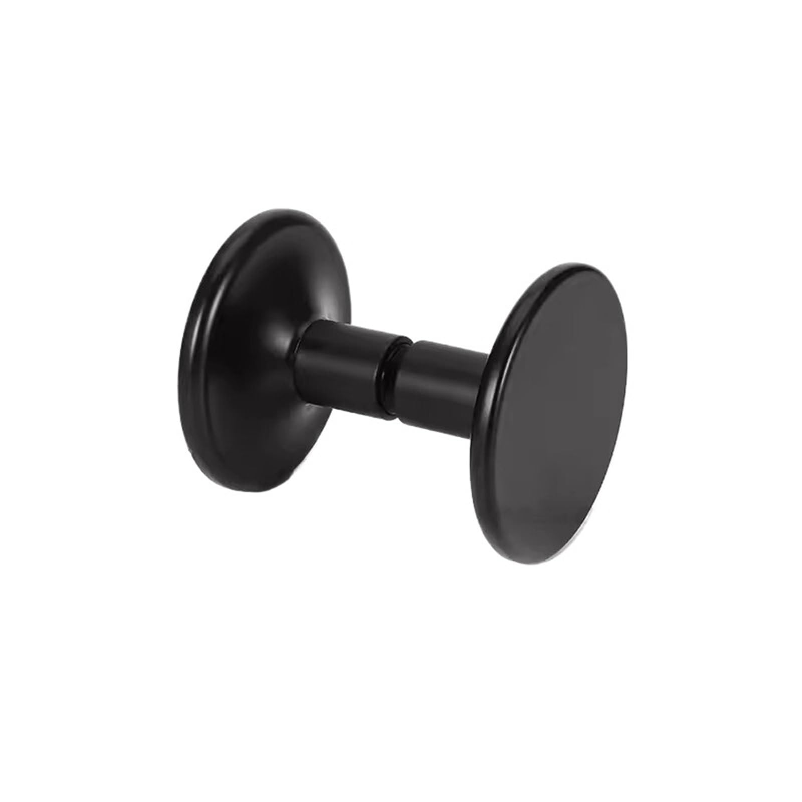 Poignée de porte en verre ronde noire mate de qualité supérieure