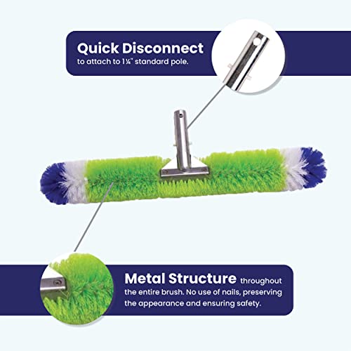 Blue Torrent Pool Brush, 360 Degree Bristles, 3 Pack With 12 Inch, 18 Inch, And 24 Inch Brushes (3 Pack) #TOP2