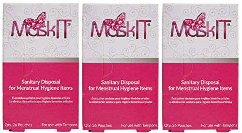 MaskIt Sanitary & Discreet Disposal Feminine Hygiene Pouches Small - for use