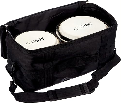 Image of Clapbox Bongo ZHB-1080 (6''+7'') with Padded Bag and Tuning Key, Natural Colour